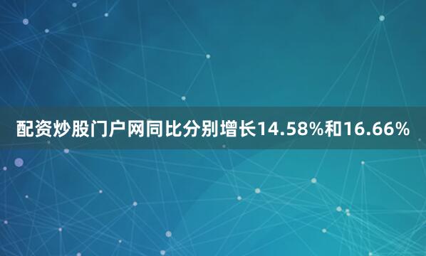 配资炒股门户网同比分别增长14.58%和16.66%