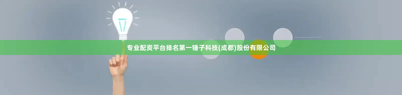 专业配资平台排名第一锤子科技(成都)股份有限公司