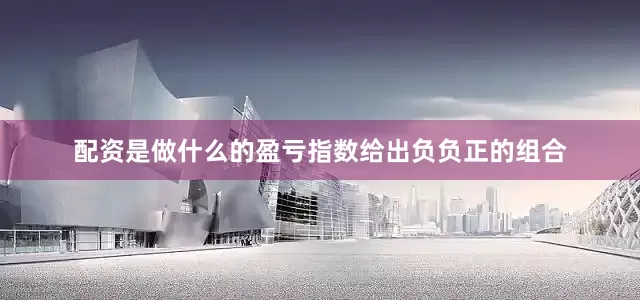 配资是做什么的盈亏指数给出负负正的组合